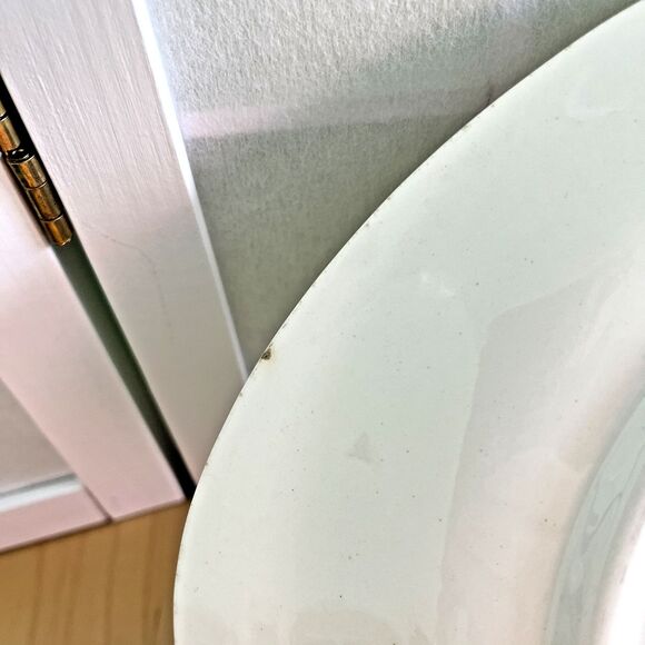 Oval Platter Blue Ridge Floral Peggy Pattern 12" Hand Painted - Picture 8 of 11